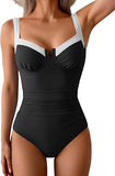Women’s Underwire One-Piece Swimsuit with Tummy Control