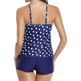 Women’s Halter Neck Two Piece Swimsuit with Ruffle Detail