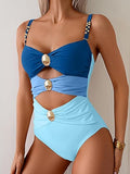 Women’s Cutout One-Piece Swimsuit with Tummy Control