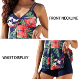 Women’s Tummy Control Tankini Set with O Ring Detail