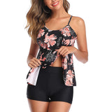 Women’s Halter Neck Two Piece Swimsuit with Ruffle Detail