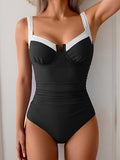 Women’s Underwire One-Piece Swimsuit with Tummy Control