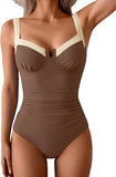 Women’s Underwire One-Piece Swimsuit with Tummy Control