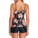 Women’s Halter Neck Two Piece Swimsuit with Ruffle Detail