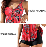 Women’s Tummy Control Tankini Set with O Ring Detail