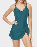 Slim Fit One Piece Swimsuit  Flattering Tummy Control Bathing Suit