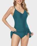 Slim Fit One Piece Swimsuit  Flattering Tummy Control Bathing Suit