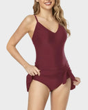 Slim Fit One Piece Swimsuit  Flattering Tummy Control Bathing Suit