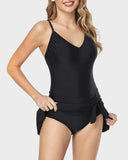 Slim Fit One Piece Swimsuit  Flattering Tummy Control Bathing Suit