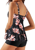 Women’s Tummy Control Tankini Set with O Ring Detail