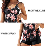 Women’s Tummy Control Tankini Set with O Ring Detail