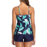 Women’s Halter Neck Two Piece Swimsuit with Ruffle Detail