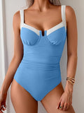 Women’s Underwire One-Piece Swimsuit with Tummy Control
