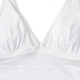 Push Up One Piece Swimsuit with Mesh Panel  Sexy High Waisted Bathing Suit