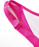 Push Up One Piece Swimsuit with Mesh Panel  Sexy High Waisted Bathing Suit