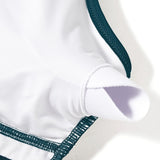 Push Up One Piece Swimsuit with Mesh Panel  Sexy High Waisted Bathing Suit