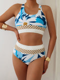 Women’s Colorblock Cut Back Bikini Set