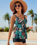 Women’s Tummy Control Tankini Set with O Ring Detail