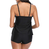 Women’s Halter Neck Two Piece Swimsuit with Ruffle Detail