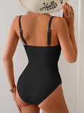 Women’s Cutout One-Piece Swimsuit with Tummy Control