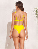 Bow Bikini Solid Color Standard Size Swimsuit