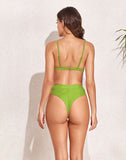 Bow Bikini Solid Color Standard Size Swimsuit