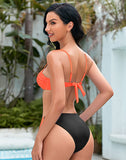 New Solid Color Suspender Bikini Standard Size Swimsuit